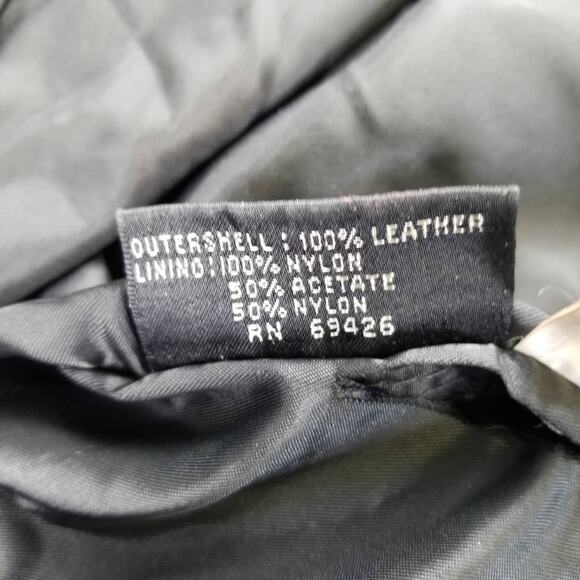 Wilsons Black Leather Coat Jacket Thinsulate Removeable Liner Vintage Medium - Picture 8 of 8